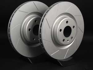 ES#2189933 - 8K0301MSLGMTLRA - Front Slotted Brake Rotors - Pair (345x30) - (NO LONGER AVAILABLE) - Featuring GEOMET protective coating - ECS - 
