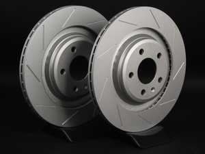 ES#2189938 - 8K0601CSLGMTLRA - Rear Slotted Brake Rotors - Pair (330x22) - (NO LONGER AVAILABLE) - Featuring GEOMET protective coating. - ECS - 