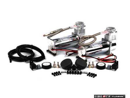 ES#2102456 - 23450 - Viair 450C Dual Pack Compressor - 150 PSI - Chrome - (NO LONGER AVAILABLE) - Two 12v compressors with a duty cycle of 100% & 150psi max pressure - Air Lift - 