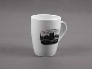 ES#2500907 - 80222217300 - Coffee Mug - BMW 328 - A white porcelain mug with an image of the classic BMW 328 - Genuine BMW - 
