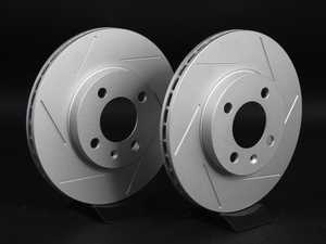 ES#2189946 - 1HM301ESLGMTLRA - Front Slotted Brake Rotors - Pair (256x20) - (NO LONGER AVAILABLE) - Featuring GEOMET protective coating. - ECS - 