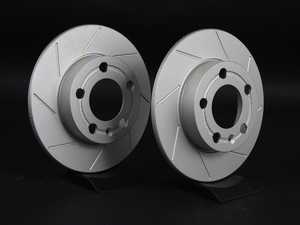 ES#2207708 - 1J0615601PKT7 - Rear Slotted Brake Rotors - Pair (232x9) - (NO LONGER AVAILABLE) - Featuring GEOMET protective coating. - ECS - 