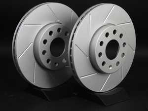 ES#2167531 - 1K0615301TSKT - Front Slotted Brake Rotors - Pair (288x25) - (NO LONGER AVAILABLE) - Featuring GEOMET protective coating. - ECS - 