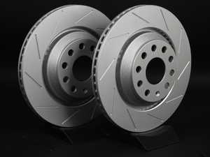 ES#2200741 - 1K0615601NKT4 -  Rear Slotted Brake Rotors - Pair (310x22) - (NO LONGER AVAILABLE) - Featuring GEOMET protective coating. - ECS - 