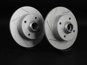 ES#2189750 - 357601SLTGMTLRA - Rear Slotted Brake Rotors - Pair (226x10) - (NO LONGER AVAILABLE) - Featuring GEOMET protective coating. - ECS - 