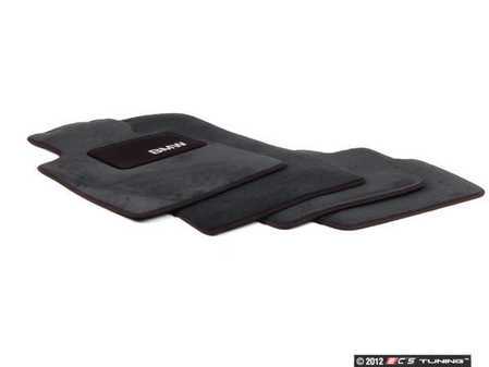 ES#195880 - 82111470424 - Carpeted Floor Mats - Anthracite - Complete set of four with BMW logo - Genuine BMW - BMW