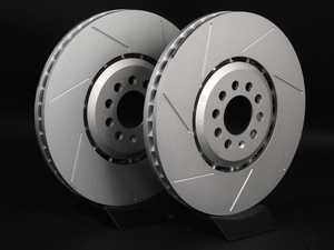 ES#2538292 - 1J0615301AAKT3 -  Front Slotted Brake Rotors - Pair (334x32) - (NO LONGER AVAILABLE) - Featuring GEOMET  protective coating. - ECS - 