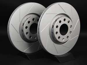 ES#2189957 - 8E0301RSLGMTLRA - Front Slotted Brake Rotors - Pair (312x25) - (NO LONGER AVAILABLE) - Featuring GEOMET protective coating - ECS - 