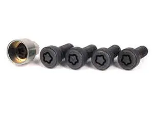 Wheel Lock Set W/ Lug Key (M14x1.25) - Priced Each Set