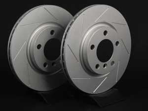 ES#2539359 - 341829SLTGMTLRKT - Front Slotted Brake Rotors - Pair 12.08" (307x24) - (NO LONGER AVAILABLE) - Featuring GEOMET protective coating. - ECS - 