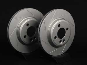 ES#2535924 - 341984sltgmtlrkt - Front Slotted Brake Rotors - Pair 10.86" (276x22)  - Featuring GEOMET protective coating. - ECS - 