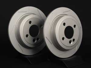 ES#2536033 - 342070sltgmtlrkt - Rear Slotted Brake Rotors - Pair 10.19" (259x10) - (NO LONGER AVAILABLE) - Featuring GEOMET protective coating. - ECS - 