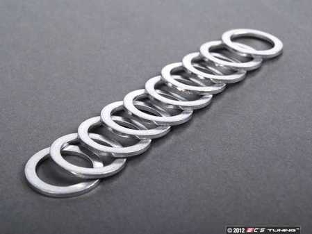 ES#248399 - N138492alu10PACK - Aluminum Drain Plug Washer - Pack Of 10 - Replace with every oil service to prevent leaks. M14x20x1.5 - Elring - Audi Volkswagen