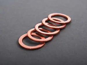 Copper Drain Plug Washer - Pack Of 5