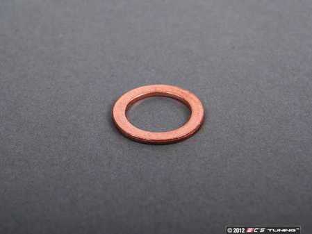 ES#2264 - N138492 - Copper Drain Plug Washer - Priced Each - Replace with every oil service to prevent leaks. M14x20x1.5 - Elring - Audi Volkswagen