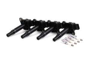ES#2561327 - 06B905115E2KT -  Ignition Service Kit - Includes four Hella coil packs and four NGK copper core spark plugs. - Assembled By ECS - Audi Volkswagen