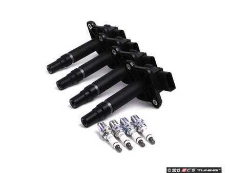 ES#2561322 - 06B905115E1KT - Ignition Service Kit - Includes four OE coil packs and spark plugs - Genuine Volkswagen Audi - 