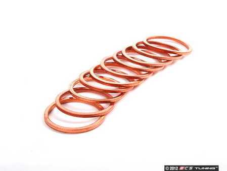 ES#4319 - 216-26031 10PACK -  Copper Drain Plug Washer - Pack Of 10 - Replace with every oil service to prevent leaks. 26x1.5 - Elring - Audi Volkswagen