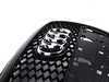 ES#2550691 - 8E0853651AFVMZKT - Complete RS4 Black Optic Grille Kit - (NO LONGER AVAILABLE) - Includes center grille, plate filler and fog light grilles - Genuine Volkswagen Audi - 