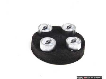 ES#64264 - 36110429651 - MINI Emblem Logo Valve Stem Caps Set - Set Of 4 - Get the new MINI logo and replace those black caps - Genuine MINI - MINI