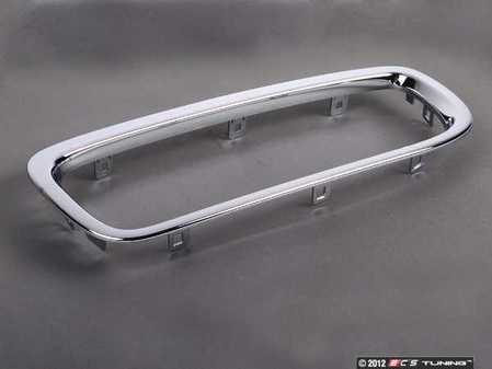 ES#78017 - 51137032105 - E65 Kidney Grille Trim - Driver (Left) - Snaps into the hood - Genuine BMW - BMW