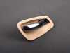 ES#89709 - 51216975499 - Inside Door Handle - Left - Cream Beige. Includes the housing and chrome handle  - Genuine BMW - BMW