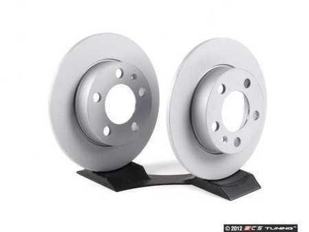 ES#20 - 1J0615601PKT4 - Rear Brake Rotors - Pair (232x9) - Featuring "Coat Z-Anti Corrosion" coating - Zimmermann - Audi Volkswagen