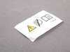 ES#1885118 - 71237248266 - Xenon Warning Sticker - Found just above the headlight on the core support - Genuine BMW - BMW MINI