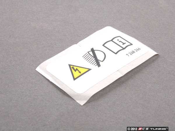 Genuine BMW - 71237248266 - Xenon Warning Sticker (71-23-7