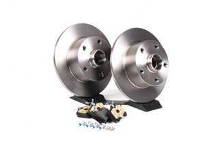 ES#2561714 - 8D0615601BKT - Rear Brake Service Kit - Featuring Zimmermann rotors and ECS DD23 "Daily Driver" ceramic pads. - Assembled By ECS - Audi
