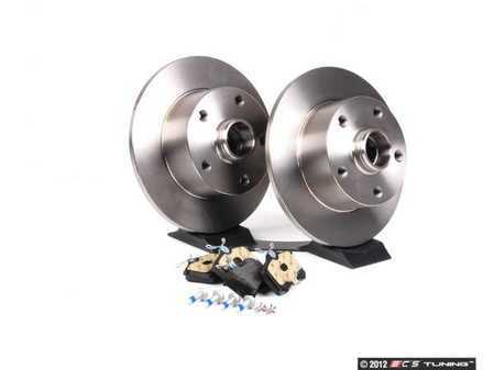 ES#2561714 - 8D0615601BKT - Rear Brake Service Kit - Featuring Zimmermann rotors and ECS DD23 "Daily Driver" ceramic pads. - Assembled By ECS - Audi