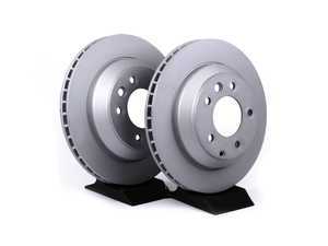 ES#2539339 - 95535240131KT6 - Rear Coated Brake Rotors - Pair 12.99" (330mm) - Rear axle fitment - Both left and right - Zimmermann - Porsche