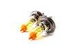 ES#8759 - ZZH7BSPYA -  Pure Yellow H7 Halogen Bulb - Pair - Comparable to 3000k HID color for increased intensity & visual appeal - ZiZa - Audi BMW Volkswagen Mercedes Benz MINI Porsche