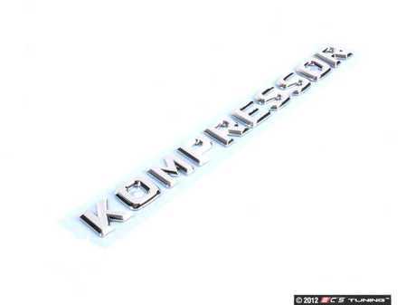 ES#1706039 - 1708170315 - 'Kompressor' Emblem - Located on the front fenders of your Mercedes-Benz - Genuine Mercedes Benz - Mercedes Benz