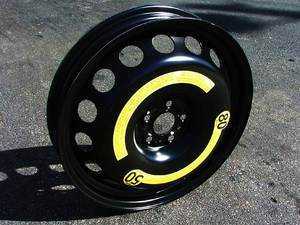 ES#4351241 - 2Q0601027AL03C - 18" Spare Wheel - 18"x3.5" 5x100 Rally Black. Does not include the tire - Genuine Volkswagen Audi - Audi Volkswagen