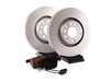 ES#2562094 - 8E0615301ADKT - Front Brake Service Kit - Featuring Zimmermann rotors and ECS DD23 "Daily Driver" ceramic pads. - Assembled By ECS - Audi