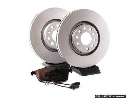 ES#2562094 - 8E0615301ADKT - Front Brake Service Kit - Featuring Zimmermann rotors and ECS DD23 "Daily Driver" ceramic pads. - Assembled By ECS - Audi