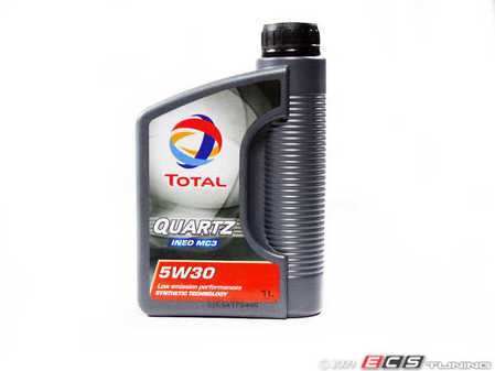 ES#261552 - 802236 - Quartz Ineo MC3 Engine Oil (5w-30) - 1 Liter - New low SAPS generation oil especially developed for BMW and VAG engines. This oil is one of most advanced oil on the market, offering excellent fuel economy, wear, and emission control. - Total - 