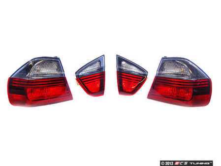 ES#9942 - 63210406678 - Smoked Blackline Tail Light Kit - Upgrade the tail lights of your BMW with this "blackline" taillight kit - Genuine BMW - BMW