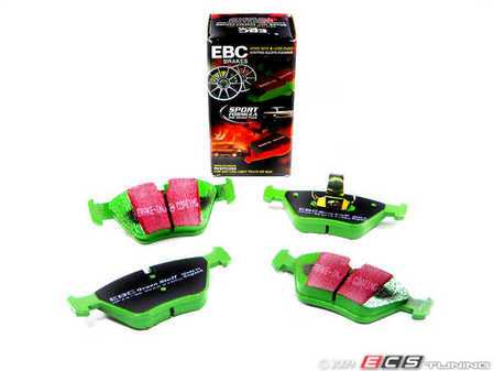 ES#517768 - DP21552 - Front GreenStuff Performance Brake Pad Set - Designed as a mildly upgraded pad, great for an afternoon of sporty driving. - EBC - BMW