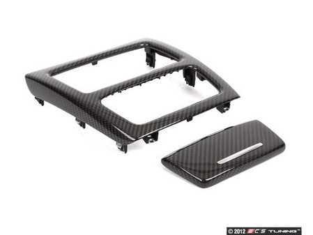 ES#79627 - 51160429861 - Carbon Fiber Center Console Trim - Rear - (NO LONGER AVAILABLE) - Carbon Fiber. Located on the rear portion of the center console - Genuine BMW - 
