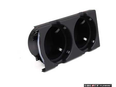 ES#2568185 - 51168217953 - Front Cup Holder Insert - Schwarz - Cup holder insert that fits into the center console - URO - BMW