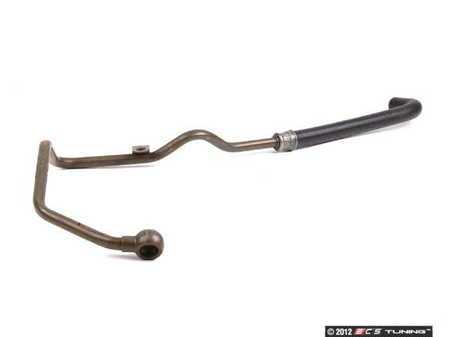 ES#23940 - 11421745231 - E38 oil outlet pipe - Rubber hoses are susceptible to cracking while hardlines may corrode - Genuine BMW - BMW