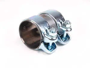 60mm Exhaust Sleeve With Dual Clamps - Priced Each