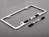 ES#11483 - 82120010401 - "///M3" License Plate Frame - Polished - (NO LONGER AVAILABLE) - Stainless polished ///M3 plate frame with hardware - Genuine BMW - 