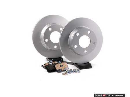 ES#2562609 - 4B0615601BKT - Rear Brake Service Kit - Featuring Meyle rotors and Vaico brake pads - Assembled By ECS - Audi