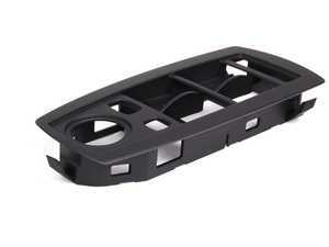 ES#98399 - 51413415806 - Window Switch Cover - Black - Front Left - Plastic window switch trim cover that surrounds window switches. - Genuine BMW - BMW