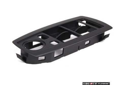 ES#98399 - 51413415806 - Window Switch Cover - Black - Front Left - Plastic window switch trim cover that surrounds window switches. - Genuine BMW - BMW