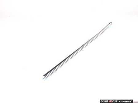 ES#438448 - 8E0853767A - Rear Outer Window Trim Strip - Left - Chrome trim strip that attaches to the rubber window slot seal - Genuine Volkswagen Audi - Audi