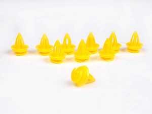 ES#2550161 - 51418172050 - Yellow Clip - Pack Of 10 - For door trim panel - Genuine BMW - BMW